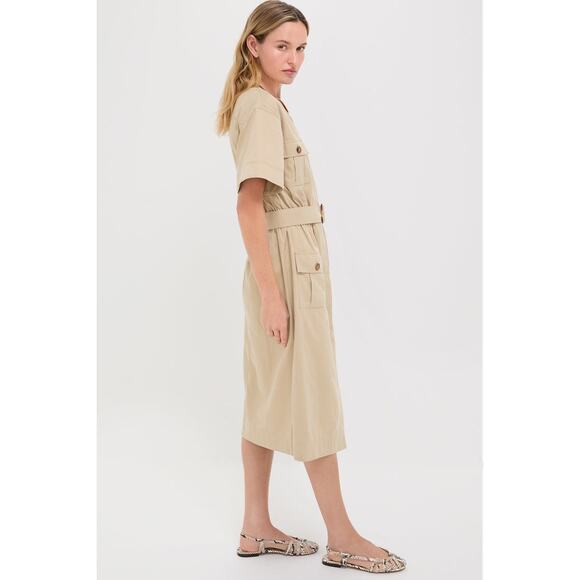 TUCKERNUCK Fawn Twill Carine Dress Size M NWT Retail $248 Tuckernuck - Picture 5 of 8